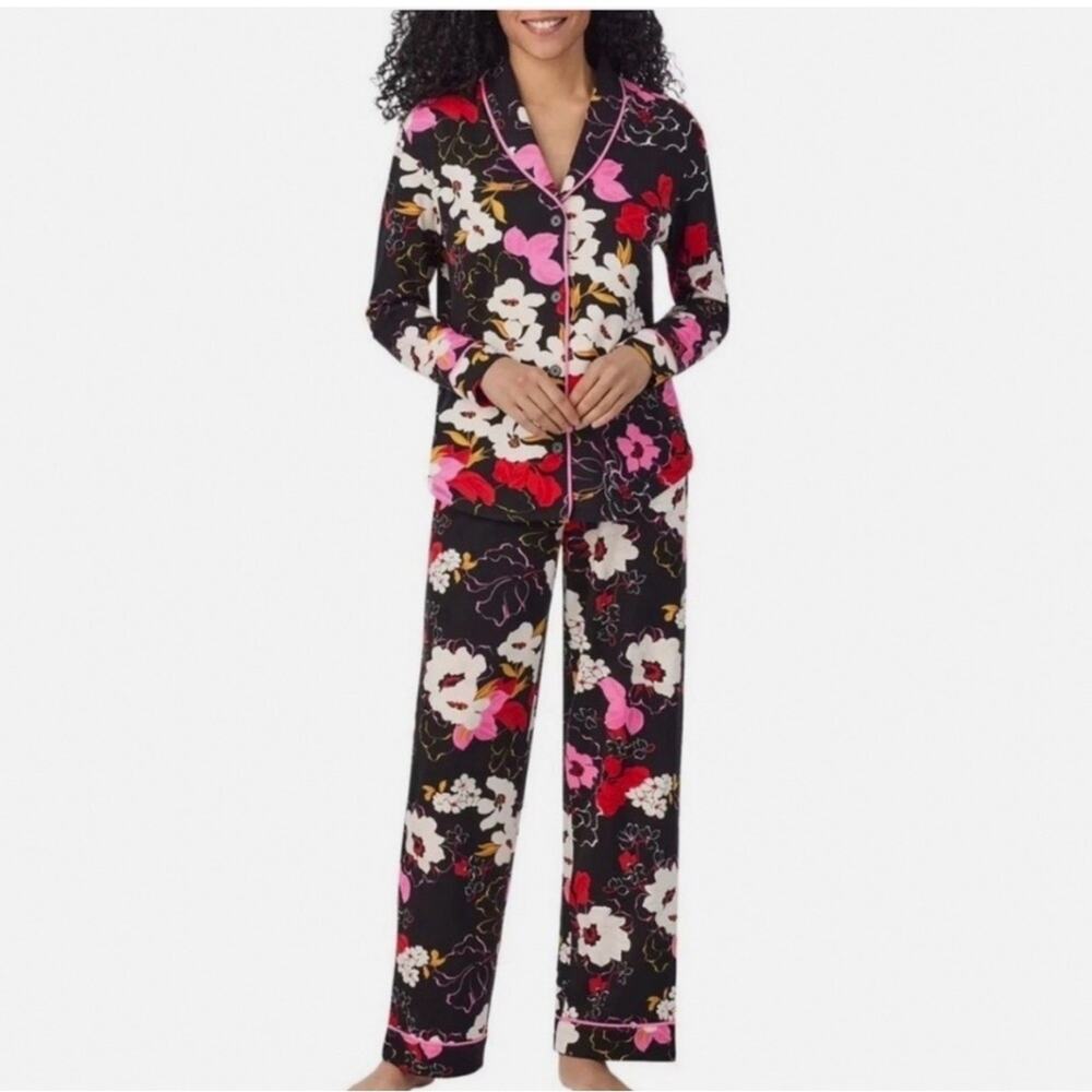 Room Service Floral Pajama Set xs pants long sleeve